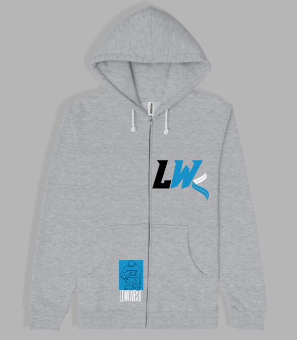 LW cotton zip hoodie