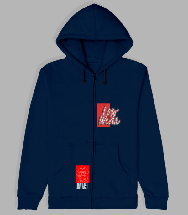 Low Wear box cotton zip Hoodie