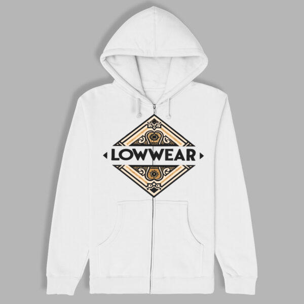 Diamond Low Wear Cotton Zip Hoodie