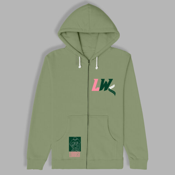 LW cotton zip Hoodie
