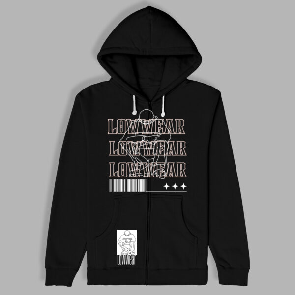 Low Wear Logo cotton zip Hoodie