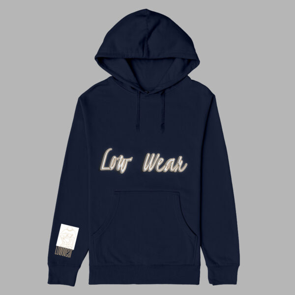 Embroidered print cotton pullover Hoodie