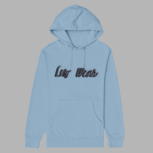 Low Wear Pin Stripe Cotton Pullover Hoodie