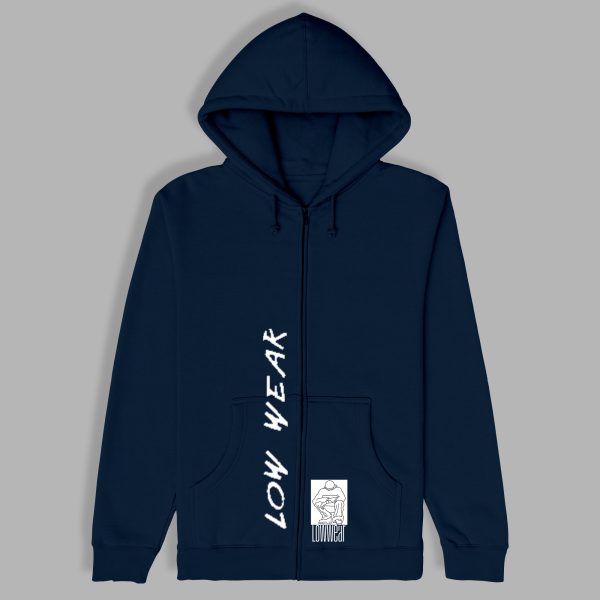 Low wear Straight up Cotton zip Hoodie