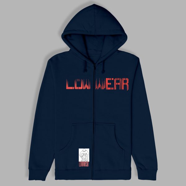 Low wear faded Cotton zip Hoodie