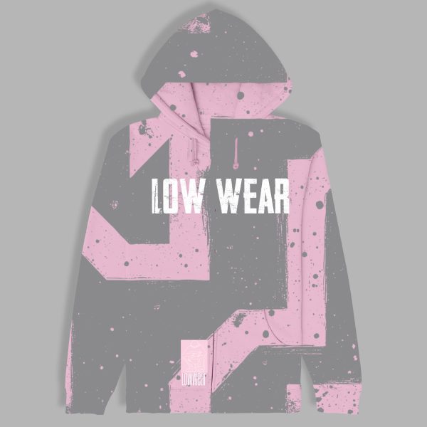 Low wear zig zag Cotton zip Hoodie