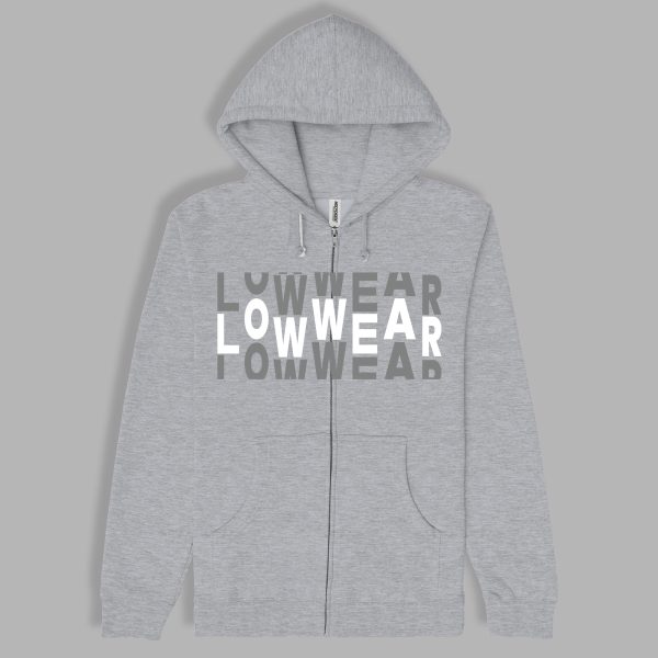 Low wear up down Cotton zip Hoodie