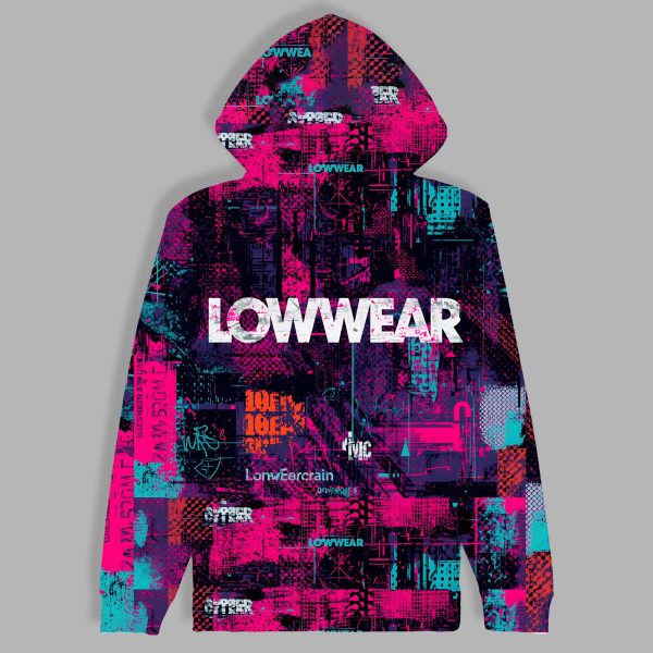Low wear color print Cotton zip Hoodie