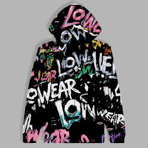 Low wear side print Cotton zip Hoodie